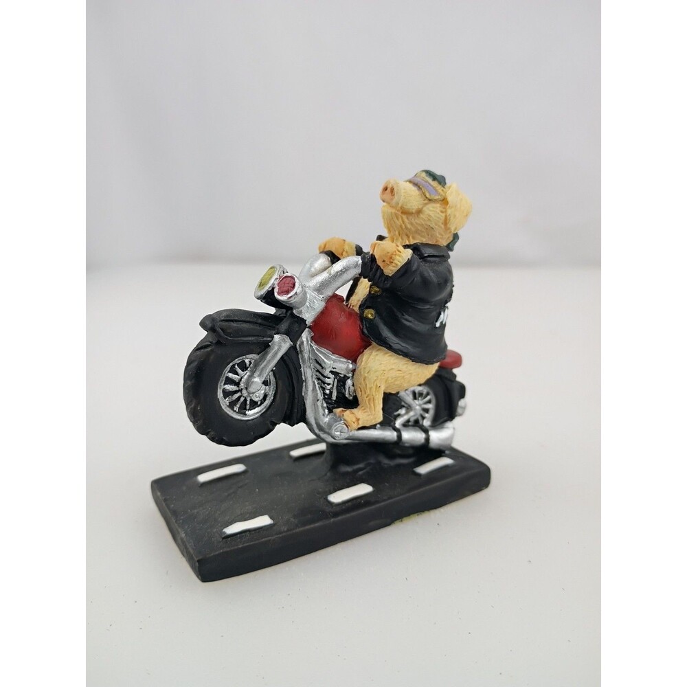 Pig Doing Wheelie On Harley Motorcycle By Pork Choppers Highway